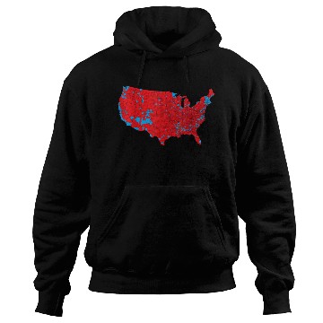 Discover Election Result Map Unisex Hoodies,Red Wave Map