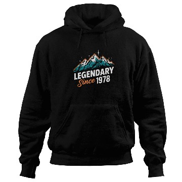 Discover Legendary Since 1978 Hiker Birthday Mountain Hoodies