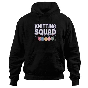 Discover Yarn and Needle Knitting Circle Creative Icon Hoodies