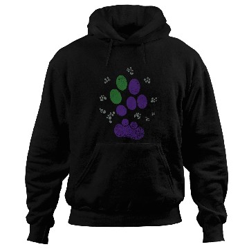 Discover AroAce Cat Paw Prints Hoodies