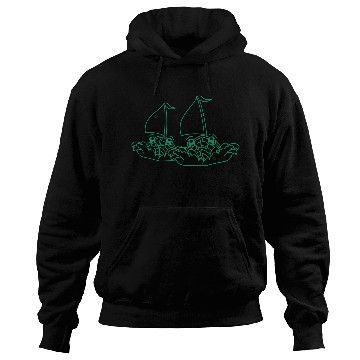 Discover Two Sailing Ships Faces Cartoon Team Competition Hoodies