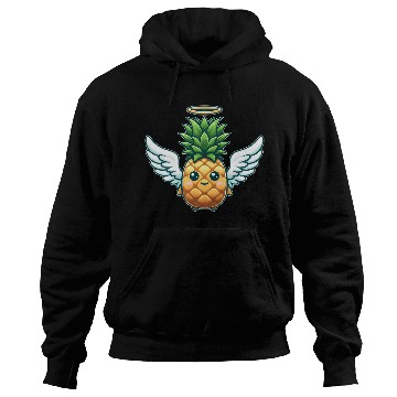 Discover Angel Pineapple with Wings Fruity Hoodies