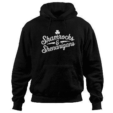 Discover Happy St Patricks Day Lucky Shamrock&Shenanigans Hoodies