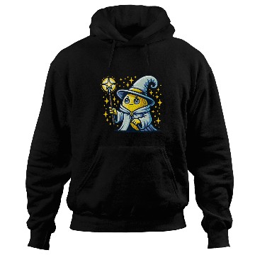 Discover Cute Wizard Lemon with Magic Wand Hoodies