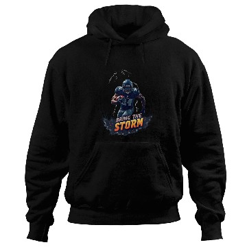 Discover Bring the Storm: Electrifying Football Action Hoodies