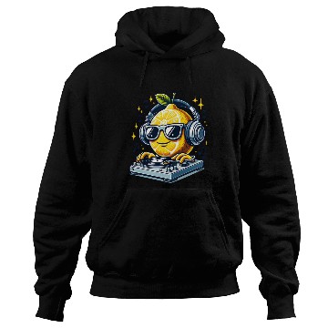 Discover DJ Lemon Groove with Headphones and Turntable Hoodies