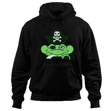 Discover Frog Captain Hat Toad Funny Cool Comic Cartoon Fun Hoodies