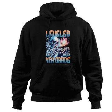 Discover Levelled up to 4th grade, gamer society, school Hoodies