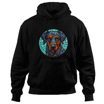 Discover Abstract Rottweiler Portrait Design Hoodies