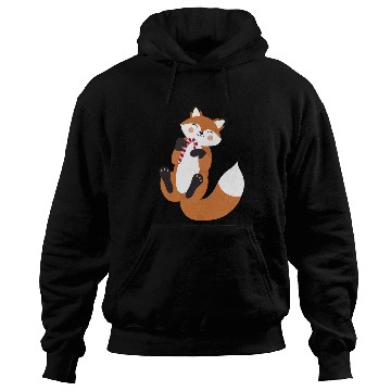 Discover Playful fox with candy cane for Christmas Hoodies