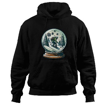 Discover Snowboarding Adventure in Winter Wonderland Hoodies