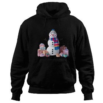 Discover "Festive Snowman Hoodies – Pastel Winter Charm