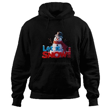 Discover Let It Snow! Festive Cartoon Snowman Winter Design Hoodies