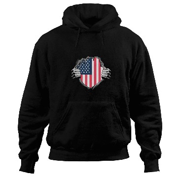 Discover Bold American Flag Inside Design Hoodies