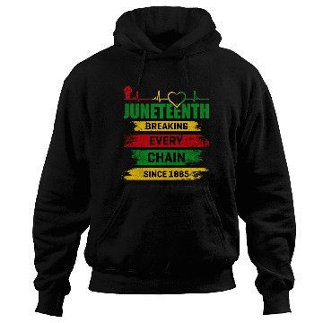 Discover Juneteenth Breaking Every Chain Since 1865 Hoodies