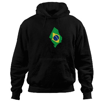 Discover Brazil flag woman running Hoodies