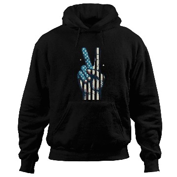 Discover USA Flag Winner Hand Design for freedom day Hoodies