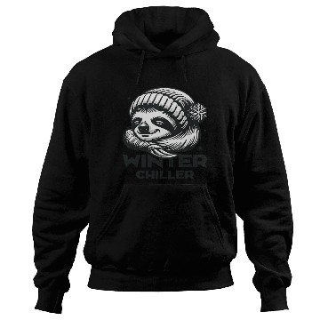 Discover SLOTH WINTER CHILLER funny gift for sloths Hoodies