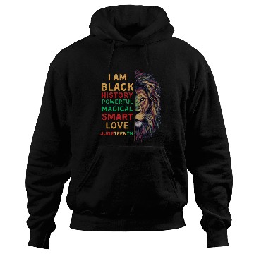 Discover I'm black History powerful African Lion Juneteenth Hoodies