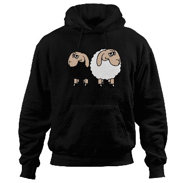 Discover 2 Sheep Looking Skeptical Offended Friends Team Hoodies