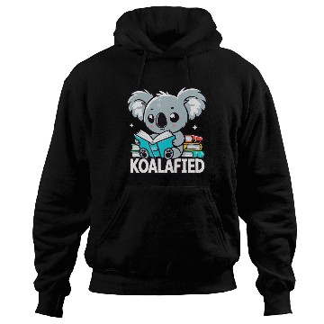 Discover Koalafied Koala Reading Books Pun Hoodies