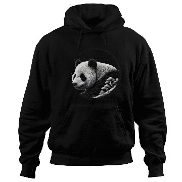 Discover Panda with forest - Elegance in touch with nature Hoodies