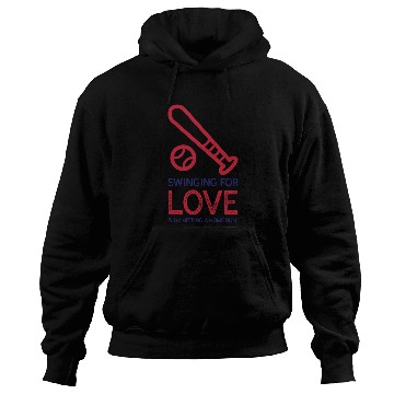 Discover Swinging for love’ Baseball Valentines Day Hoodies