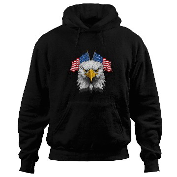 Discover American Flag Patriotic Eagle 4th of July Hoodies