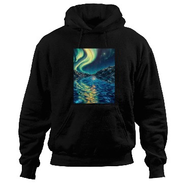Discover Crystal Lake of Aurora Hoodies