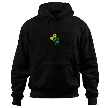 Discover Bright Sunflower Botanical Illustration Hoodies