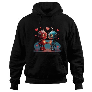 Discover Cute Robot Hearts Hoodies