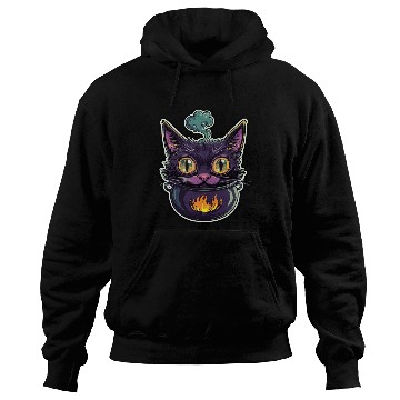 Discover Cat Boiler Cat Witch Halloween Hoodies