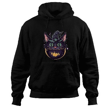 Discover Cat Boiler Cat Witch Halloween Hoodies