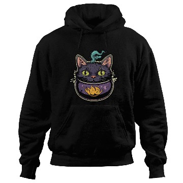 Discover Cat Boiler Cat Witch Halloween Hoodies