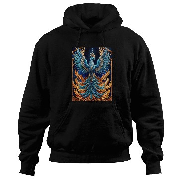 Discover Flying Blue Phoenix Hoodies