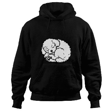 Discover Sleepy Puppy Zzzz - Adorable Bichon Frise Hoodies