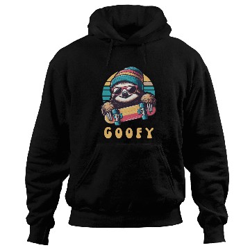 Discover Goofy Skater Sloth - Funny Skateboard Freestyle Hoodies