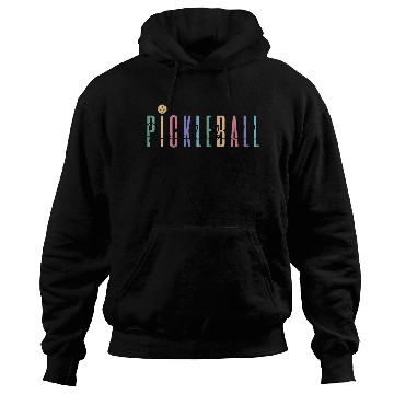 Discover Pickleball Player Colored Bold Text Hoodies