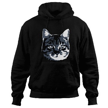 Discover Cat Lover Realistic Pet Face Cute Cool Kitten Head Hoodies