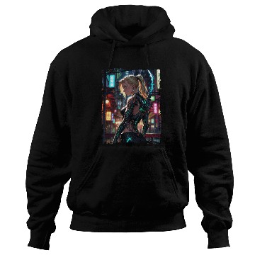 Discover Cyberpunk Women Warrior Anime Hoodies
