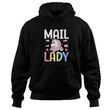 Discover Mail Lady Postal Service Female Postman Worker Hoodies