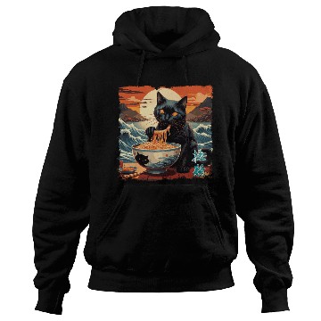 Discover Cat Ramen Hoodies