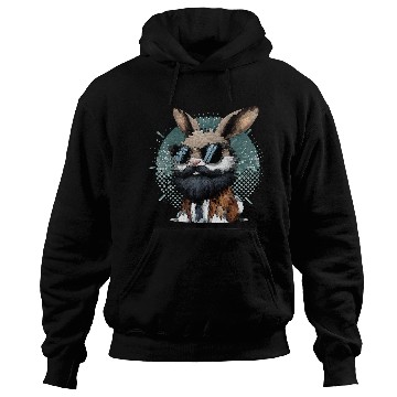 Discover Rabbit with Sunglasses Hoodies