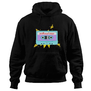 Discover Enthused Crew Retro Cassette with Lightning! Hoodies