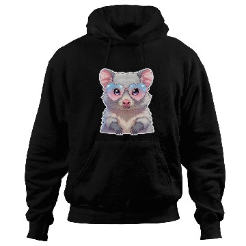 Discover Opossum with glasses Hoodies