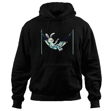 Discover Chill Bunny Vibes: Easter Relaxation in Full Swing Hoodies