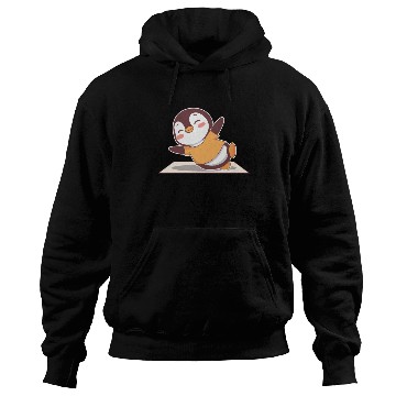 Discover Happy Penguin Yoga Adventure Fun Hoodies