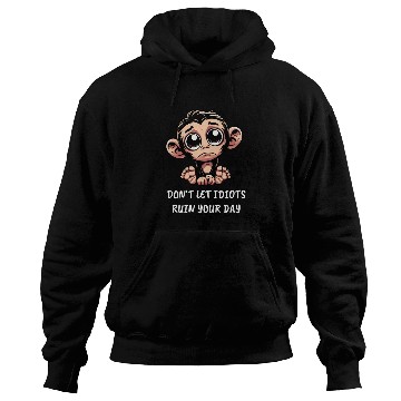 Discover Sad monkey emotional loyal chimpanzee Hoodies