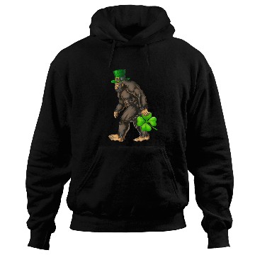 Discover Vintage St Patricks Day Bigfoot Sasquatch Irish Hoodies