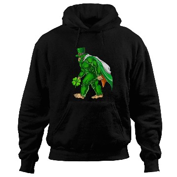 Discover Vintage St Patricks Day Bigfoot Sasquatch Irish Hoodies
